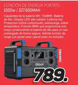 Mandatelo.com Estación de energía portátil 1000w/327.600mah oferta
