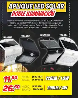 Mandatelo.com Aplique led solar doble iluminacion oferta