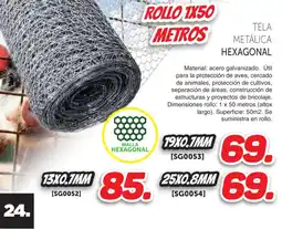 Mandatelo.com Tela metálica hexagonal oferta