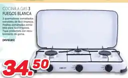 Mandatelo.com Cocina a gas 3 fuegos blanca oferta