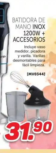Mandatelo.com Batidora de mano inox 1200w + accesorios oferta
