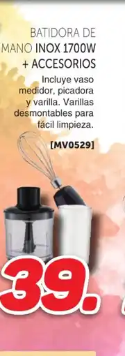Mandatelo.com Batidora de mano inox 1700w + accesorios oferta