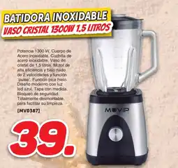 Mandatelo.com Batidora inoxidable vaso cristal 1300w oferta