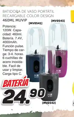 Mandatelo.com Batidora de vaso portátil recargable color design oferta