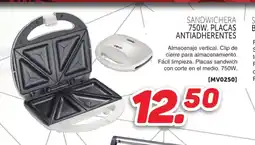 Mandatelo.com Sandwichera 750w. placas antiadherentes oferta
