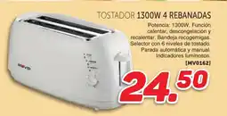 Mandatelo.com Tostador 1300w 4 rebanadas oferta