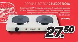 Mandatelo.com Cocina eléctrica 2 fuegos 2000w oferta