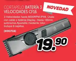 Mandatelo.com Cortapelo batería 3 novedad velocidades cf16 oferta
