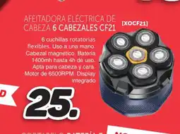 Mandatelo.com Afeitadora eléctrica de cabeza 6 cabezales cf21 oferta