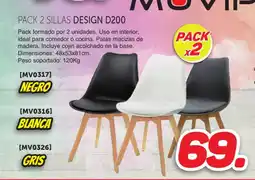 Mandatelo.com Pack 2 sillas design d200 oferta