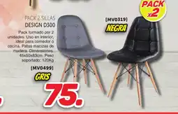 Mandatelo.com Pack 2 sillas design d300 oferta