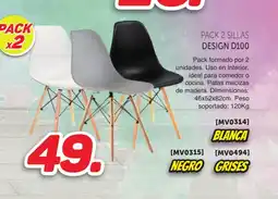 Mandatelo.com Pack 2 sillas design d100 oferta