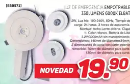 Mandatelo.com Luz de emergencia empotrable 330lumens 6000k elbat oferta