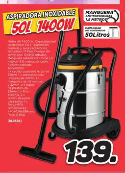 Mandatelo.com Aspiradora inoxidable oferta
