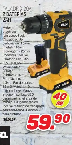 Mandatelo.com Taladro 20v 2 baterías oferta