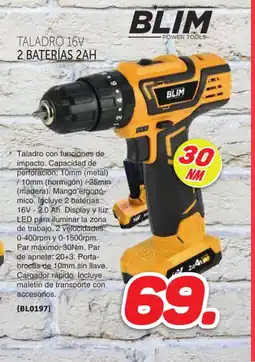 Mandatelo.com Taladro 16v 2 baterías 2ah oferta