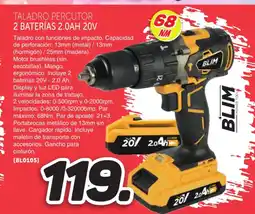 Mandatelo.com Taladro percutor 2 baterías 2.0ah 20v oferta