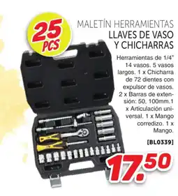 Mandatelo.com Maletín herramientas llaves de vaso y chicharras oferta