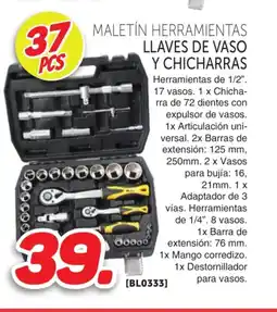 Mandatelo.com Maletín herramientas llaves de vaso y chicharras oferta