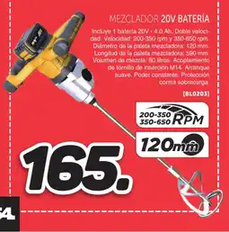 Mandatelo.com Mezclador 20v batería oferta