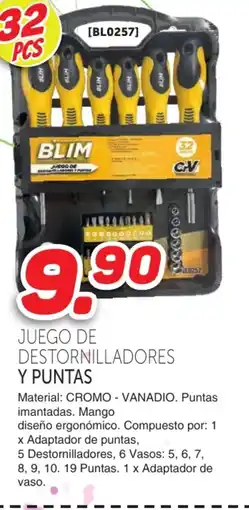 Mandatelo.com Juego de destornilladores y puntas oferta
