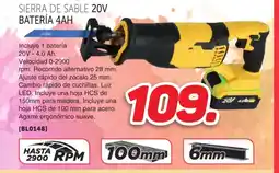 Mandatelo.com Sierra de sable 20v batería 4ah oferta