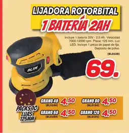 Mandatelo.com Lijadora rotorbital 1 bateria 2ah oferta