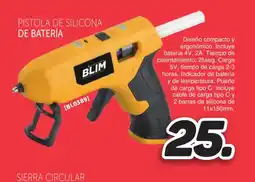 Mandatelo.com Pistola de silicona de batería oferta