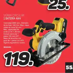 Mandatelo.com Sierra circular 1 batería 4ah oferta