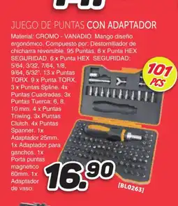 Mandatelo.com Juego de puntas con adaptador oferta