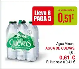 mYm supermercados AGUA DE CUEVAS Agua Mineral oferta