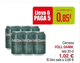 mYm supermercados VOLL DAMM Cerveza oferta