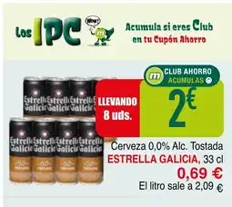 mYm supermercados ESTRELLA GALICIA Cerveza 0,0% Alc. Tostada oferta