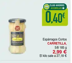 mYm supermercados CARRETILLA Espárragos Cortos oferta