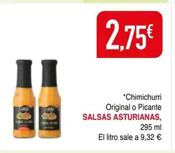 mYm supermercados SALSAS ASTURIANAS Chimichurri Original o Picante oferta