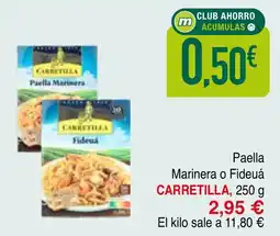 mYm supermercados CARRETILL Marinera o Fideuá oferta