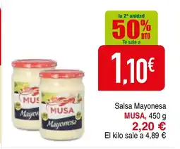 mYm supermercados MUSA Salsa Mayonesa oferta