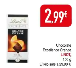 mYm supermercados LINDT Chocolate Excellence Orange oferta