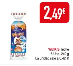 mYm supermercados WEIKIS leche oferta