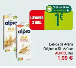 mYm supermercados ALPRO Bebida de Avena Original o Sin Azúcar oferta