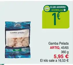 mYm supermercados ARTIQ Gamba Pelada oferta