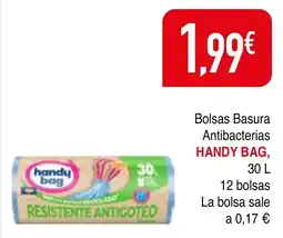 mYm supermercados HANDY BAG Bolsas Basura Antibacterias oferta