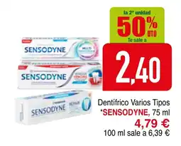 mYm supermercados SENSODYNE Dentifrico Varios Tipos oferta