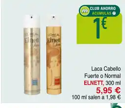 mYm supermercados ELNETT Laca Cabello Fuerte o Normal oferta