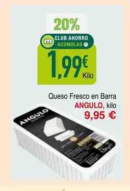 mYm supermercados ANGULO Queso Fresco en Barra oferta
