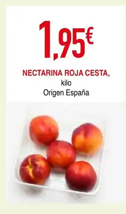 mYm supermercados Nectarina roja cesta oferta