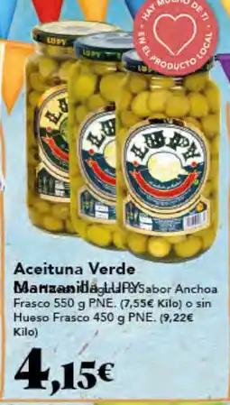 Gadis LUPY Aceituna Verde Manzanilla oferta