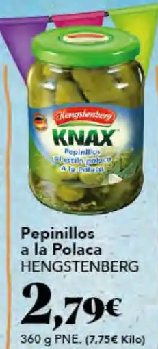 Gadis HENGSTENBERG Pepinillos a la Polaca oferta
