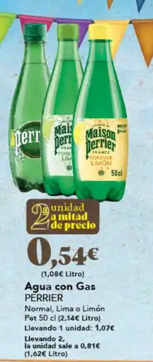 Gadis PERRIER Agua con Gas oferta