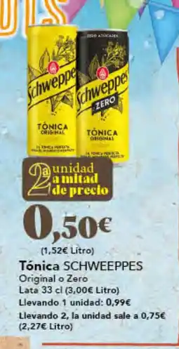 Gadis SCHWEPPES Tónica oferta